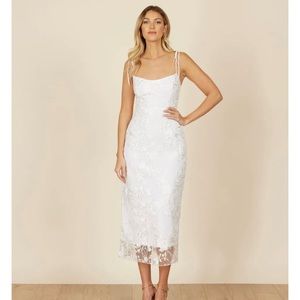 Park & Fifth Madison Rehearsal Dinner White Dress